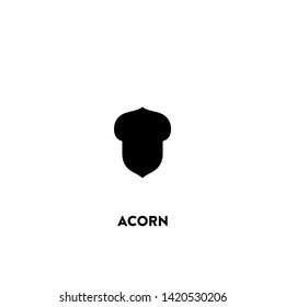 acorn icon vector. acorn sign on white background. acorn icon for web and app