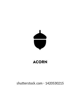 acorn icon vector. acorn sign on white background. acorn icon for web and app