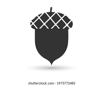 acorn icon vector. acorn sign on white background. acorn icon for web and app