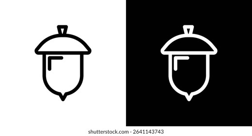 Acorn icon vector simple element illustration editable