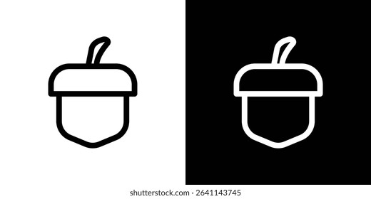 Acorn icon vector simple element illustration editable