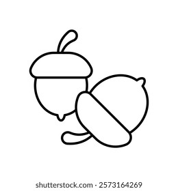 Acorn icon vector stock illustration