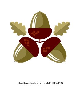 Acorn icon. vector symbol