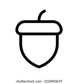Acorn Icon Vector Symbol Design Illustration