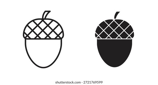 Icono de bellota para su diseño de Sitio web, logotipo, App, interfaz de usuario. EPS10