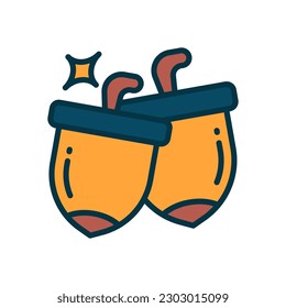 acorn icon for your website, mobile, presentation, and logo design.
