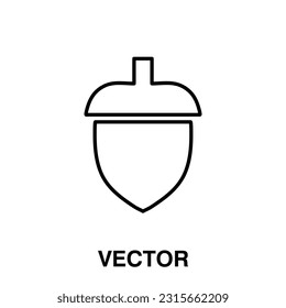 Icono de maíz,ilustración vectorial. ilustración de icono de acorn vector aislado en fondo blanco, icono de bellota