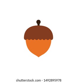 Acorn icon,vector on a white background