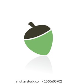 Acorn Logo Design Template. Acorn logo illustration vector template.	