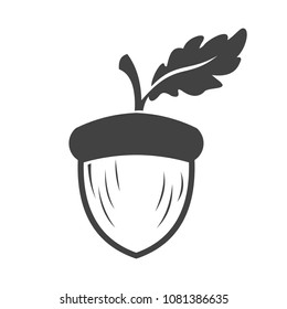 acorn logo design vector