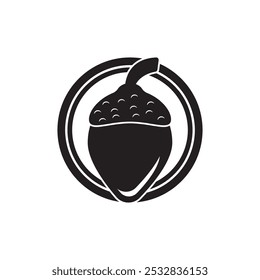 acorn logo illustration vector template