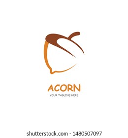 Acorn logo ilustration vector template