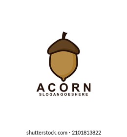 Acorn Logo Template Design Vector, Emblem, Design Concept, Creative Symbol, Icon