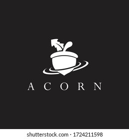 Acorn logo template vector icon design
