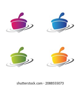 Acorn logo template vector icon set