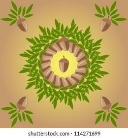 acorn mandala