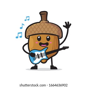 Acorn Mascot-Vektorillustration