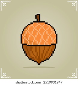 Porca de milho na arte de 8 bits pixel. ilustração do vetor alimentar