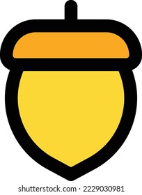 Icono de nuez de maíz, tema de verano