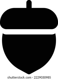Acorn Nut Icon, Summer Theme