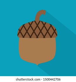 acorn nut icon- vector illustration