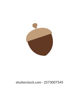 Acorn nut illustration vector symbol sign icon