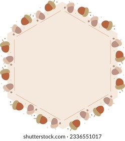 Acorn nuts Border Frame 22