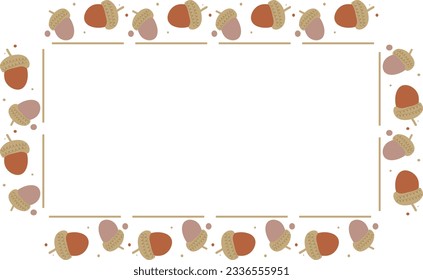 Acorn nuts Border Frame 25