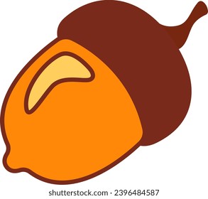 Vektorgrafik von Acorn Oak Fruit