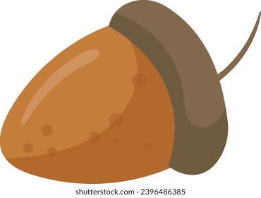 Ilustración del vector de frutas de roble de maíz