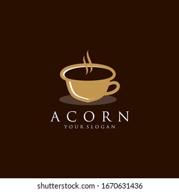 Acorn, Oak Logo Design Vector Image Stock