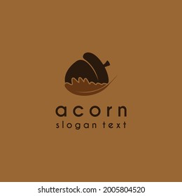 acorn oak logo vintage simple 