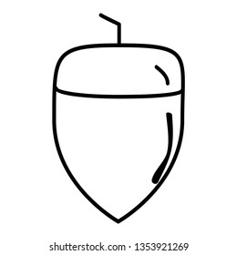 acorn Outline vector icon