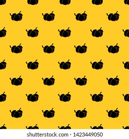 Acorn pattern seamless vector repeat geometric yellow for any design