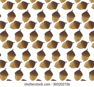 Acorn pattern. Vector