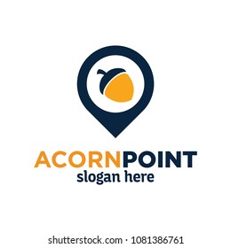 acorn point logo design