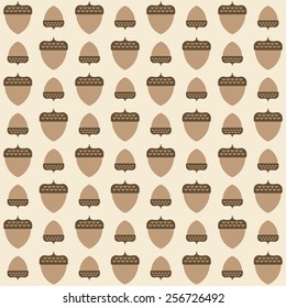 Acorn seamless background.