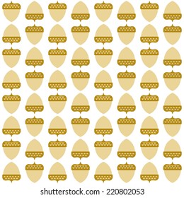 Acorn seamless pattern.