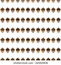 Acorn seamless pattern