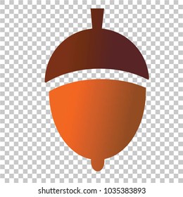 acorn sign, vector