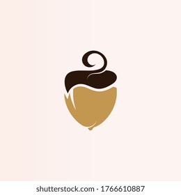 Acorn einfache Logo-kreative Vektorsymbol-Vorlage