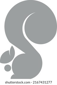 Acorn Of Squirrel Logo Design Vector Template. Design,Vector Illustration
