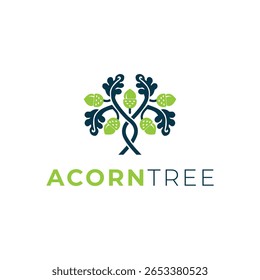 Projeto do logotipo da árvore de milho Natureza Inspirado Logotipo da marca Folha Verde Logotipo do crescimento orgânico Modelo editável do logotipo do vetor para o Eco Wellness Family Education ou Sustainable Business Branding