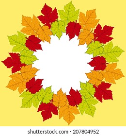 Acorn Vector Background with Sample Text