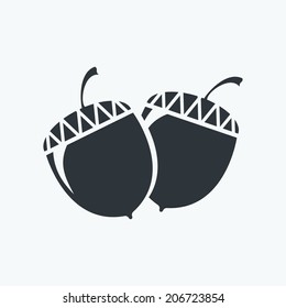 Acorn - Vector icon