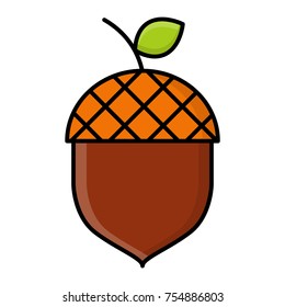 Acorn vector icon