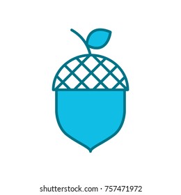 Acorn vector icon