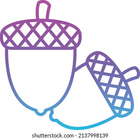 Acorn vector icon. Can be used for printing, mobile and web applications.