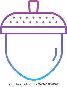 Acorn vector icon. Can be used for printing, mobile and web applications.