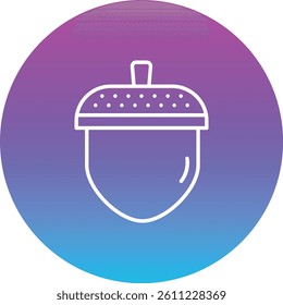 Acorn vector icon. Can be used for printing, mobile and web applications.